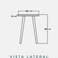 Mesita lateral/auxiliar Lavanda